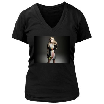 Hilary Duff Women's Deep V-Neck TShirt