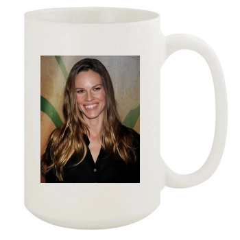 Hilary Swank 15oz White Mug