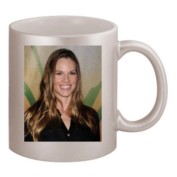 Hilary Swank 11oz Metallic Silver Mug