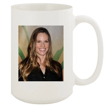 Hilary Swank 15oz White Mug