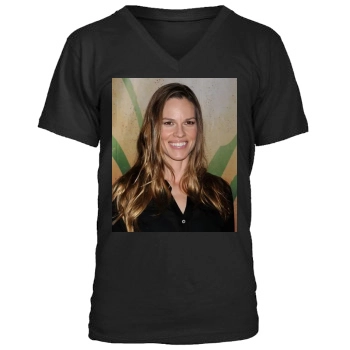 Hilary Swank Men's V-Neck T-Shirt