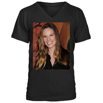 Hilary Swank Men's V-Neck T-Shirt