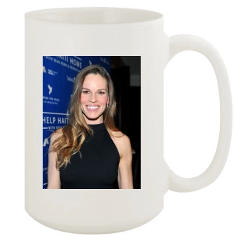 Hilary Swank 15oz White Mug