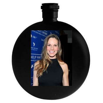 Hilary Swank Round Flask