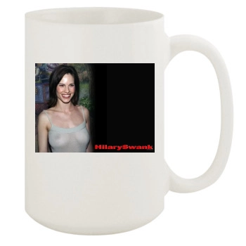 Hilary Swank 15oz White Mug