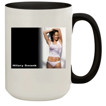 Hilary Swank 15oz Colored Inner & Handle Mug