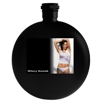 Hilary Swank Round Flask