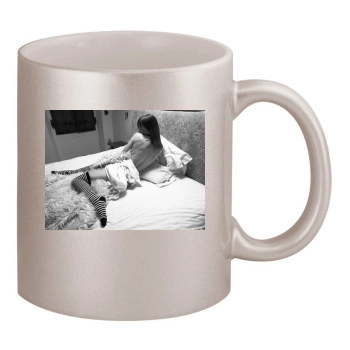 Hilary Swank 11oz Metallic Silver Mug