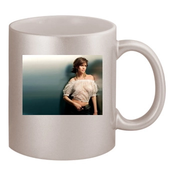 Hilary Swank 11oz Metallic Silver Mug