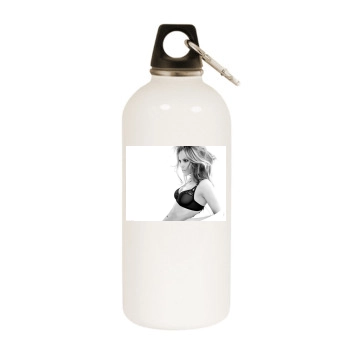 Hilary Swank White Water Bottle With Carabiner