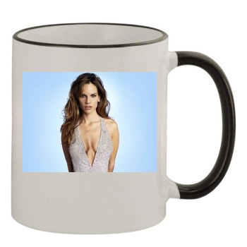 Hilary Swank 11oz Colored Rim & Handle Mug