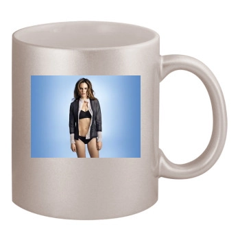 Hilary Swank 11oz Metallic Silver Mug