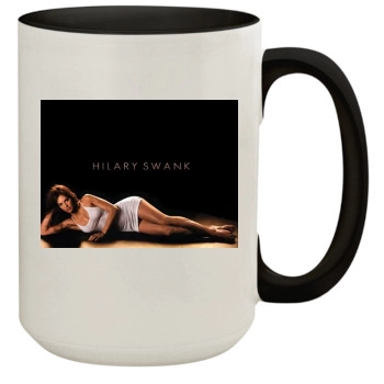 Hilary Swank 15oz Colored Inner & Handle Mug