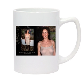 Hilary Swank 14oz White Statesman Mug