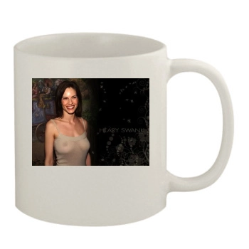 Hilary Swank 11oz White Mug