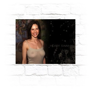 Hilary Swank Metal Wall Art