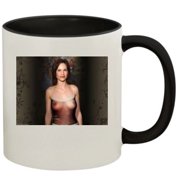 Hilary Swank 11oz Colored Inner & Handle Mug