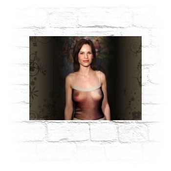 Hilary Swank Metal Wall Art