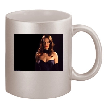 Hilary Swank 11oz Metallic Silver Mug