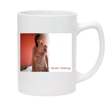 Hilary Swank 14oz White Statesman Mug