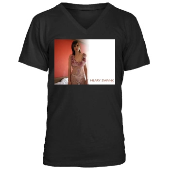 Hilary Swank Men's V-Neck T-Shirt