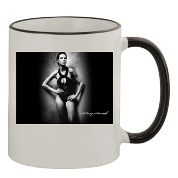 Hilary Swank 11oz Colored Rim & Handle Mug