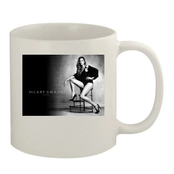 Hilary Swank 11oz White Mug