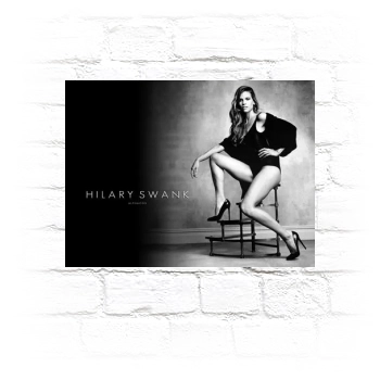 Hilary Swank Metal Wall Art