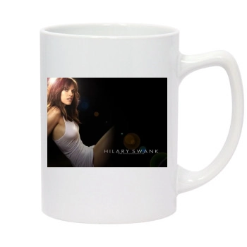 Hilary Swank 14oz White Statesman Mug