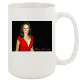 Hilary Swank 15oz White Mug