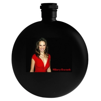 Hilary Swank Round Flask