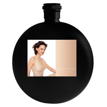 Hilary Swank Round Flask