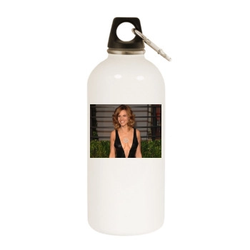 Hilary Swank White Water Bottle With Carabiner