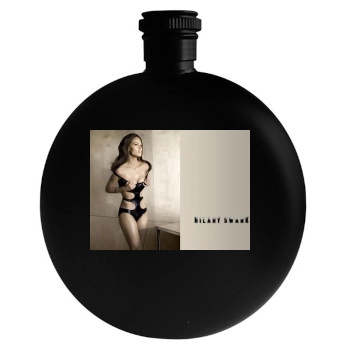 Hilary Swank Round Flask