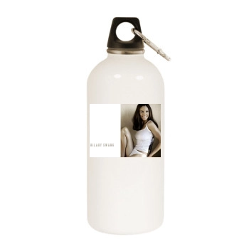 Hilary Swank White Water Bottle With Carabiner