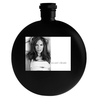 Hilary Swank Round Flask