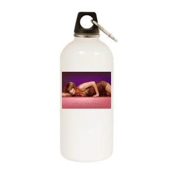 Holly Valance White Water Bottle With Carabiner