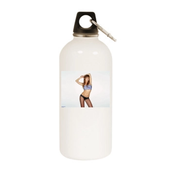 Holly Valance White Water Bottle With Carabiner