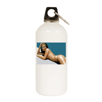 Holly Valance White Water Bottle With Carabiner