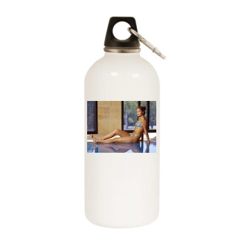 Holly Valance White Water Bottle With Carabiner