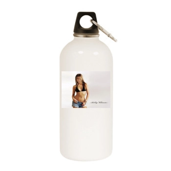 Holly Valance White Water Bottle With Carabiner