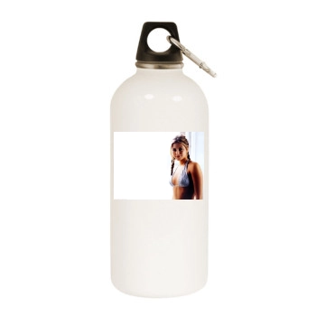 Holly Valance White Water Bottle With Carabiner