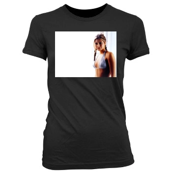 Holly Valance Women's Junior Cut Crewneck T-Shirt