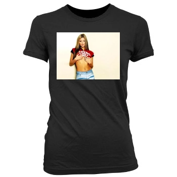 Holly Valance Women's Junior Cut Crewneck T-Shirt