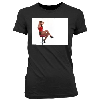 Holly Valance Women's Junior Cut Crewneck T-Shirt