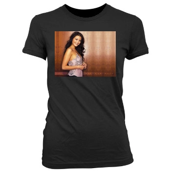 Holly Valance Women's Junior Cut Crewneck T-Shirt