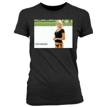 Holly Valance Women's Junior Cut Crewneck T-Shirt