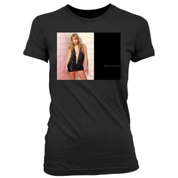 Holly Valance Women's Junior Cut Crewneck T-Shirt