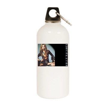 Holly Valance White Water Bottle With Carabiner