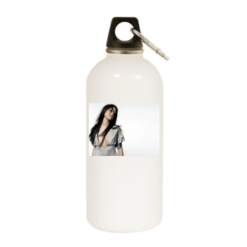 Holly Valance White Water Bottle With Carabiner